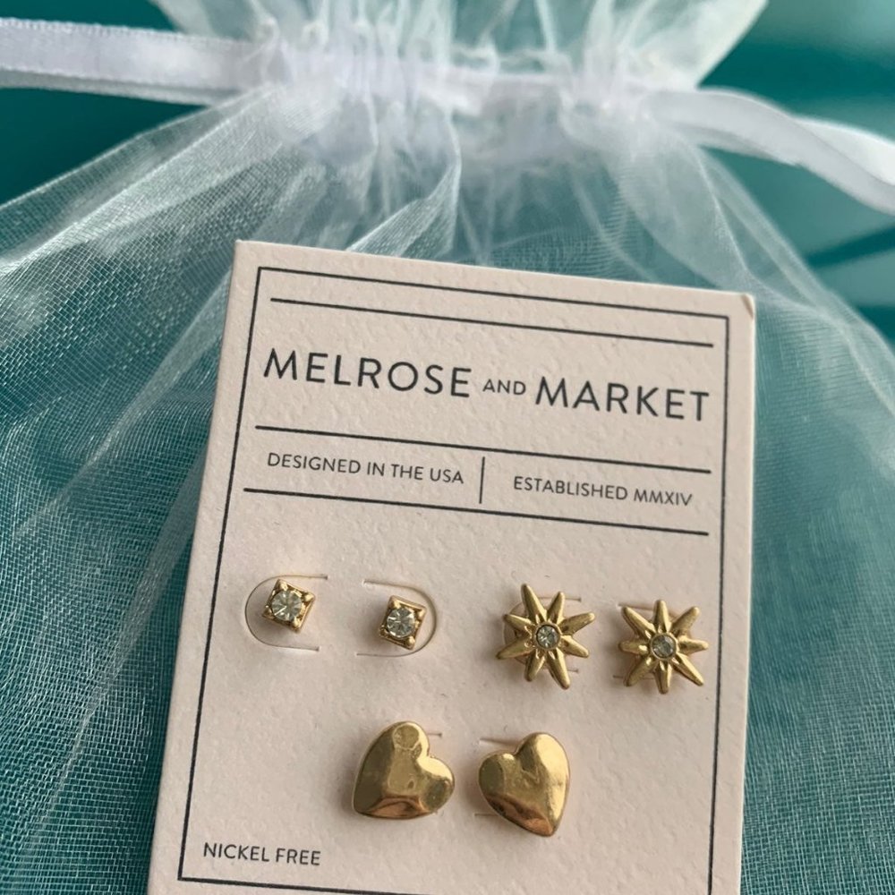 Melrose and Market Set of Stud Earrings
